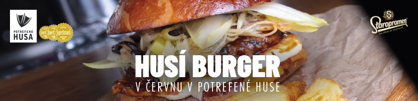 Goose burger in Potrefená Husa Liberec